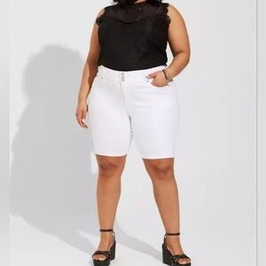 Torrid Lace Mixed‎ Crew Neck Short Sleeve Top Size4